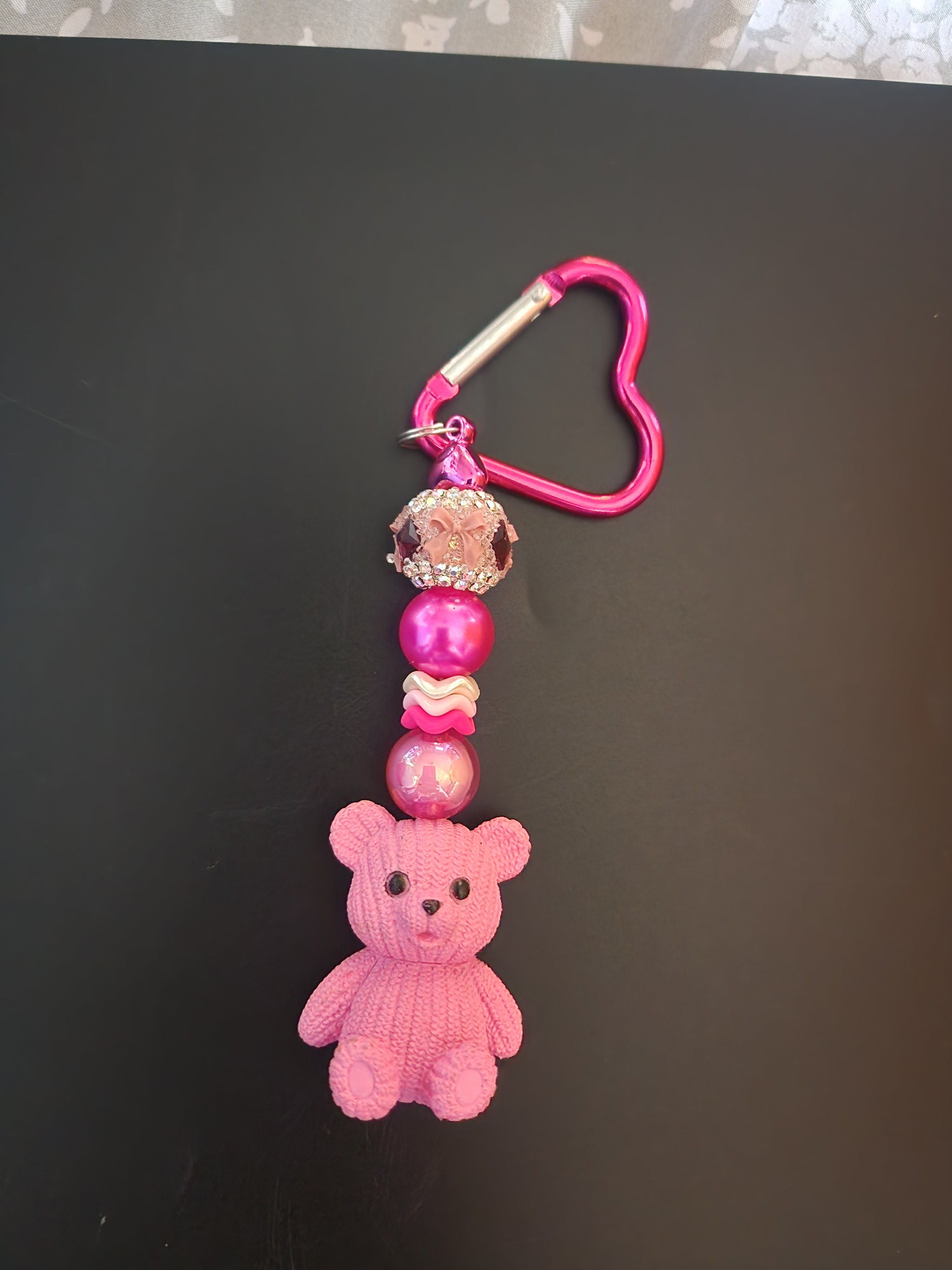Pink bear Keychain
