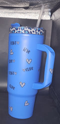 Blue Tumbler for Diabetes Awareness