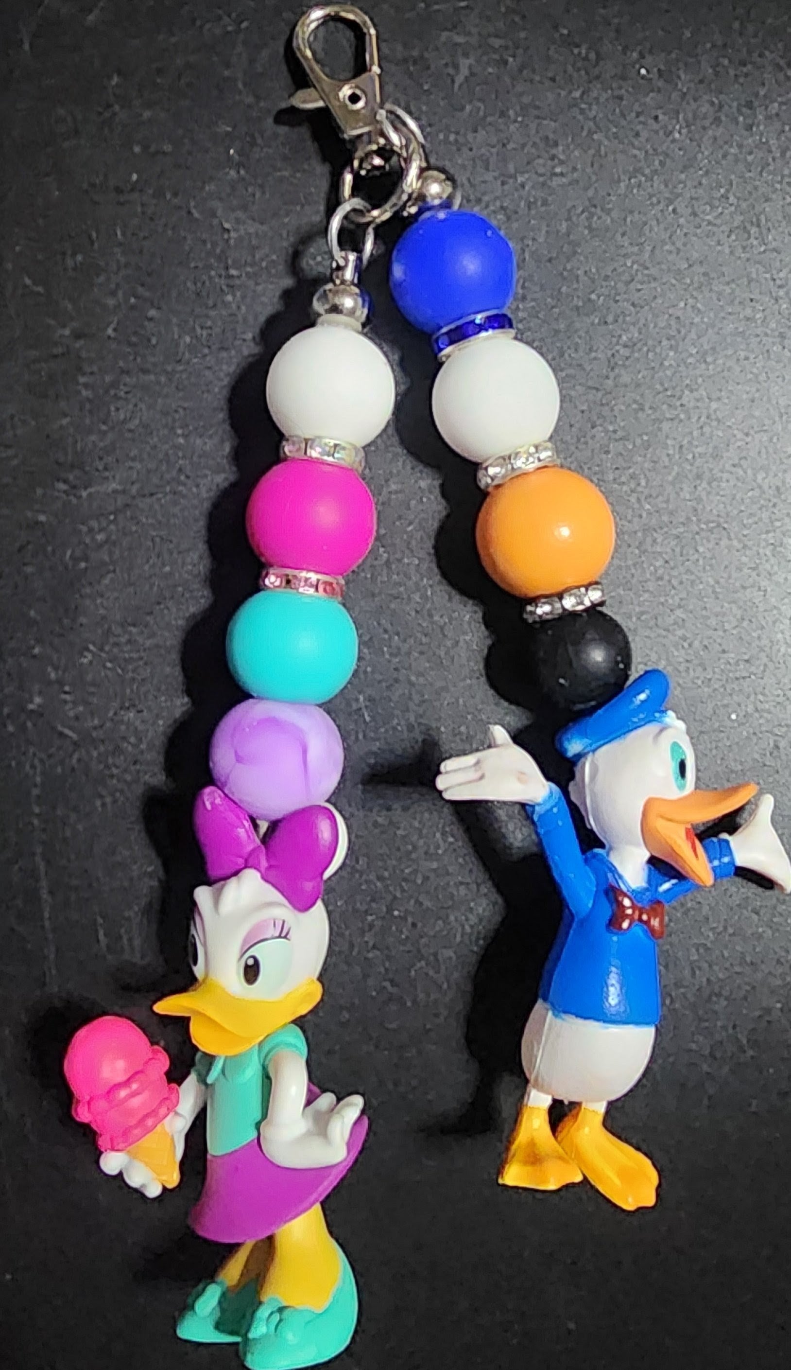 Donald and Daisy Duck Double Keychain