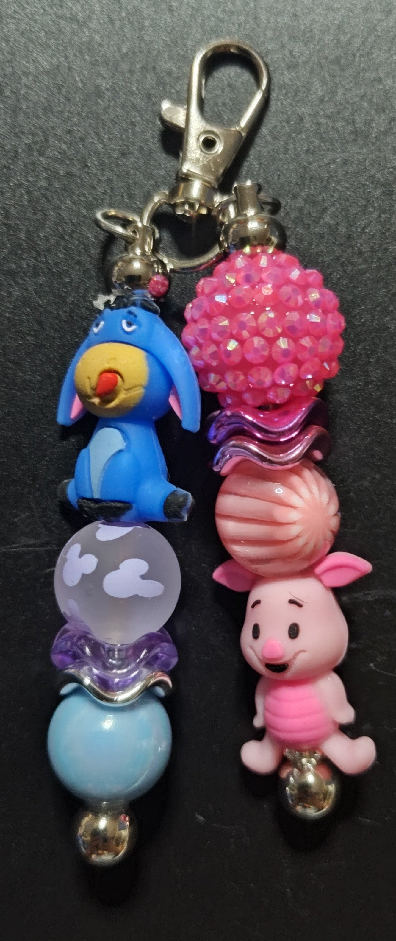 Eeyore and Piglet Double Keychain
