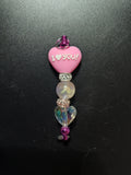 Pink Phone Charm with "I Love You" Heart