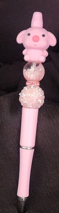 Light Pink pen with pink pig focal