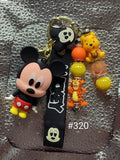 Mickey Mouse and Winnie the Pooh and Tigger Keychain #320