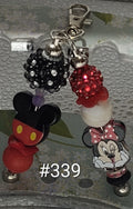 Minnie and Mickey Mouse Double Keychain #339