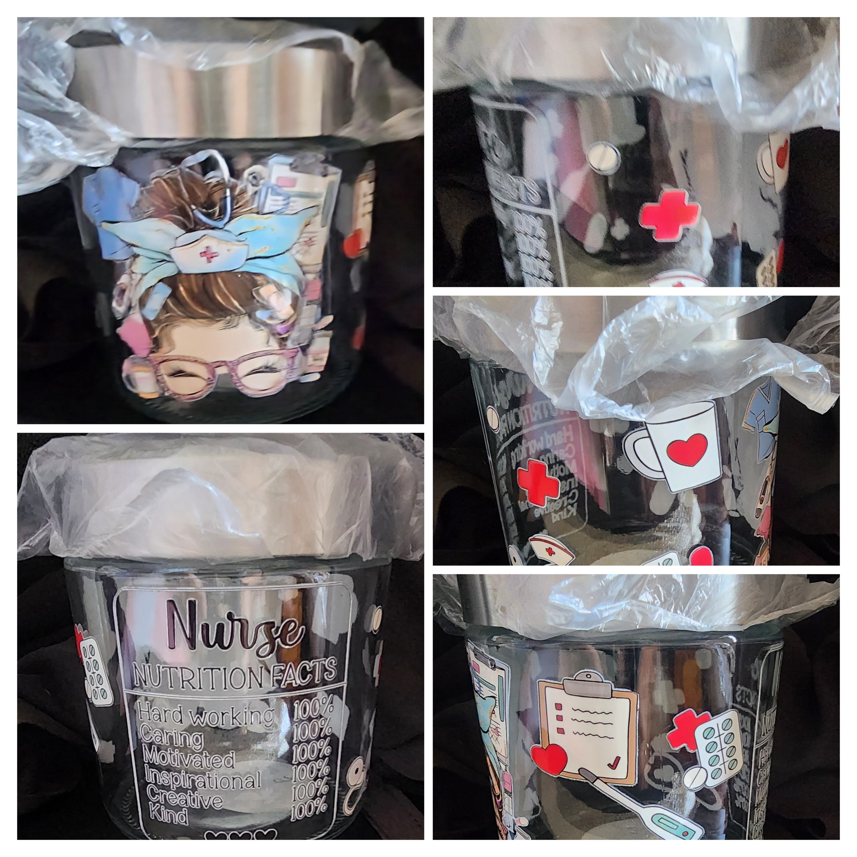 Nurse Glass Canister