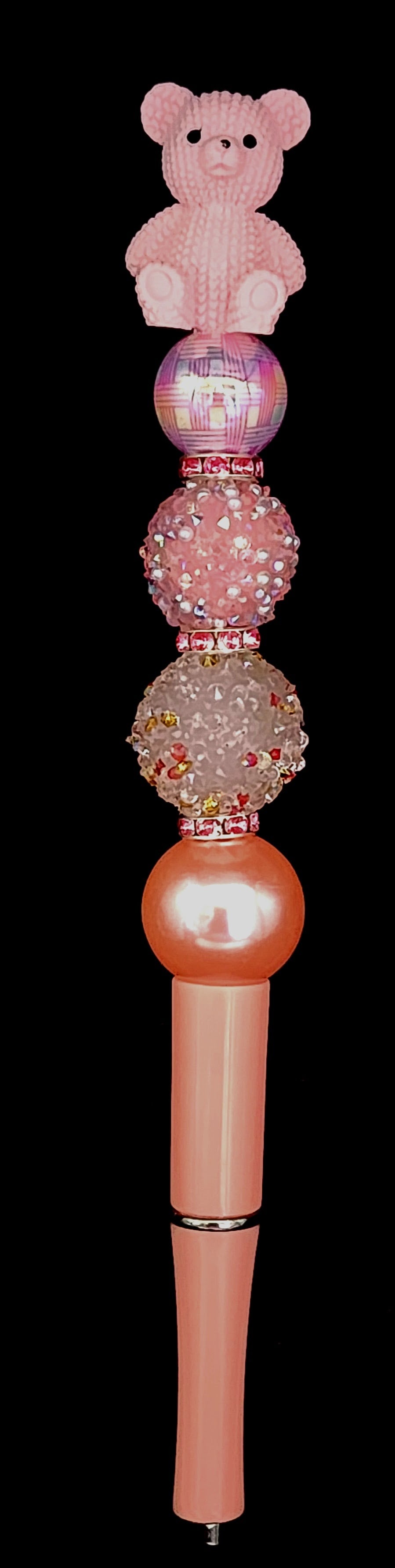 Light orange pen with pink bear