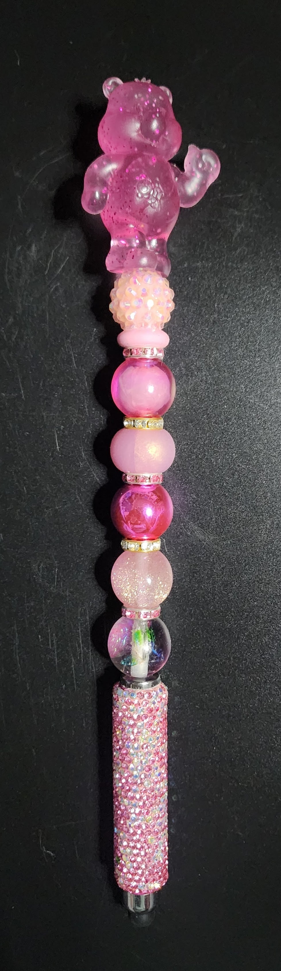 Pink Glitter Care Bear Stylus