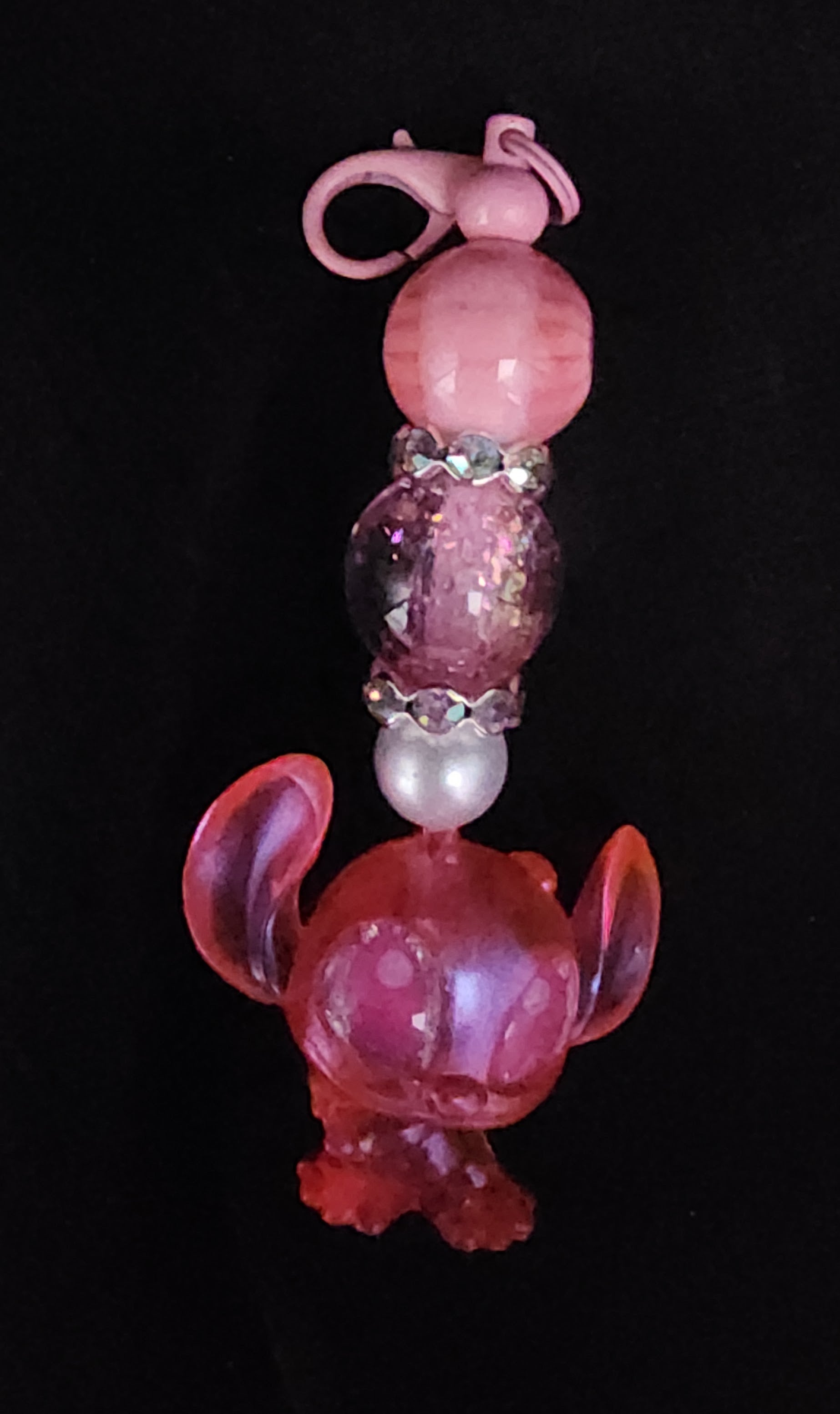 Light pink keychain with Angel focal