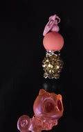 Pink keychain with Pascal focal