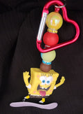 Spongebob surfing Keychain