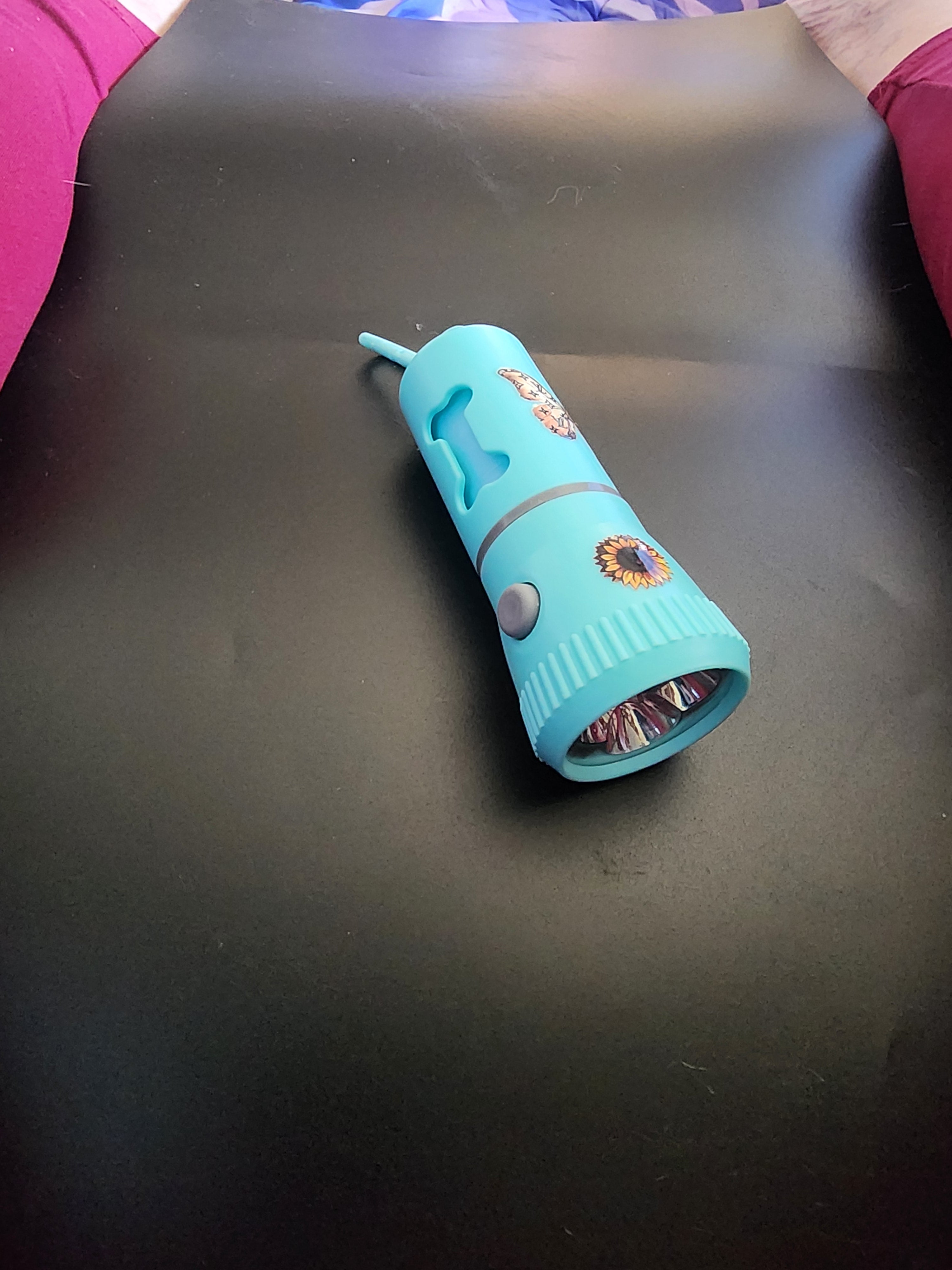 Dog Waste Bag Holder w/Flashlight