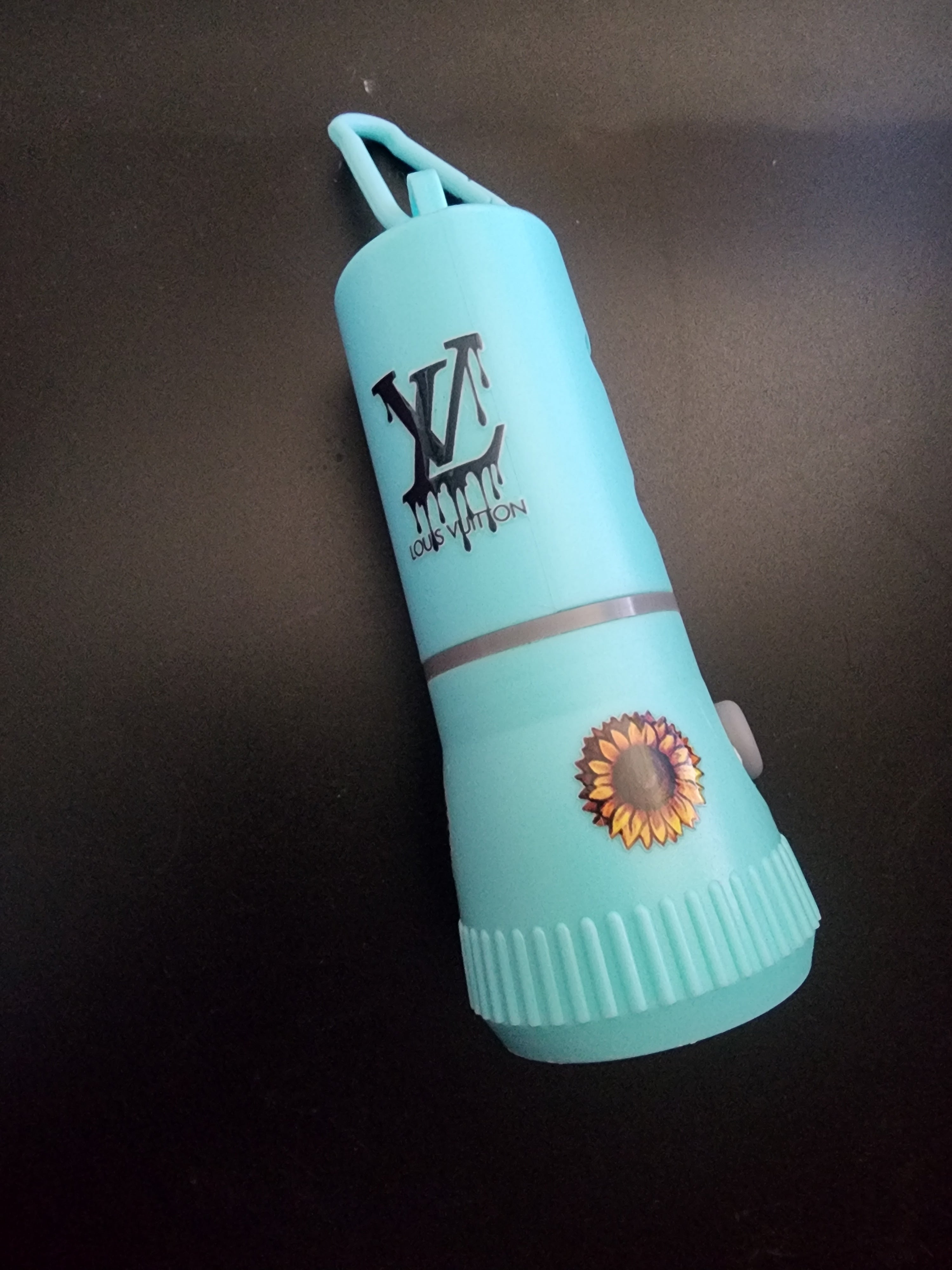 Dog Waste Bag Holder w/Flashlight